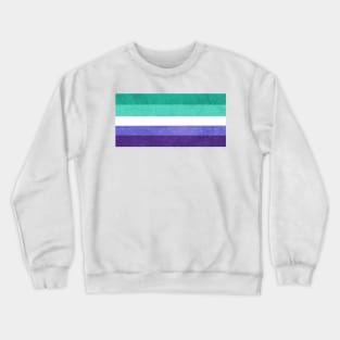 Shimmer Gay Man Pride Flag Crewneck Sweatshirt